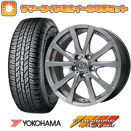 235/55R18 夏タイヤ ホイール4本セット YOKOHAMA ジオランダー A/T G015 RBL (5/114車用) BIGWAY TRG バーン 18インチ :arktire 1303 61755 31577 31577:アークタイヤ