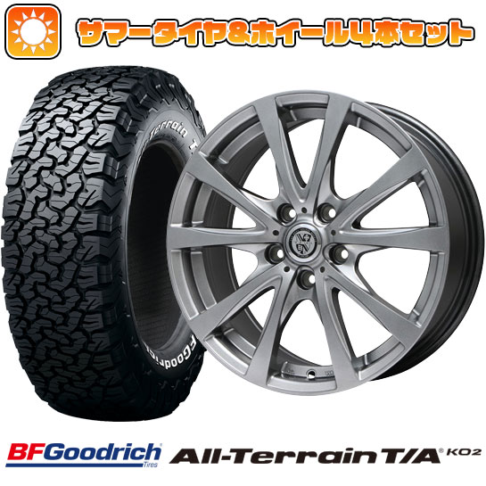 225/65R17 夏タイヤ ホイール4本セット BFグッドリッチ オールテレーンT/A KO2 RBL (5/114車用) BIGWAY TRG バーン 17インチ :arktire 2182 61754 23750 23750:アークタイヤ