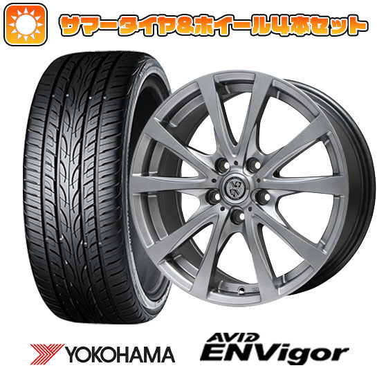 235/55R18 夏タイヤ ホイール４本セット (5/114車用) YOKOHAMA エイビッド エンビガーS321 ビッグウエイ TRG バーン 18インチ :arktire 1303 61755 43107 43107:アークタイヤ