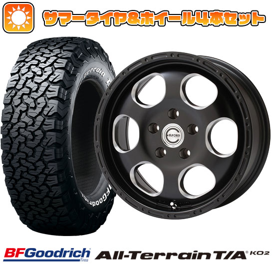 235/70R16 夏タイヤ ホイール4本セット BFグッドリッチ オールテレーンT/A KO2 RWL/RBL (5/114車用) ELFORD ブラッドストック 1P 16インチ :arktire 7121 121275 21921 21921:アークタイヤ