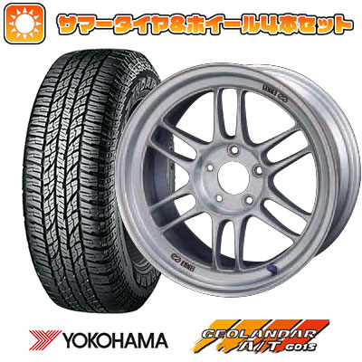 225/60R18 夏タイヤ ホイール４本セット (5/114車用) YOKOHAMA ジオランダー A/T G015 RBL エンケイ RP F1 18インチ :arktire 1341 151305 31742 31742:アークタイヤ