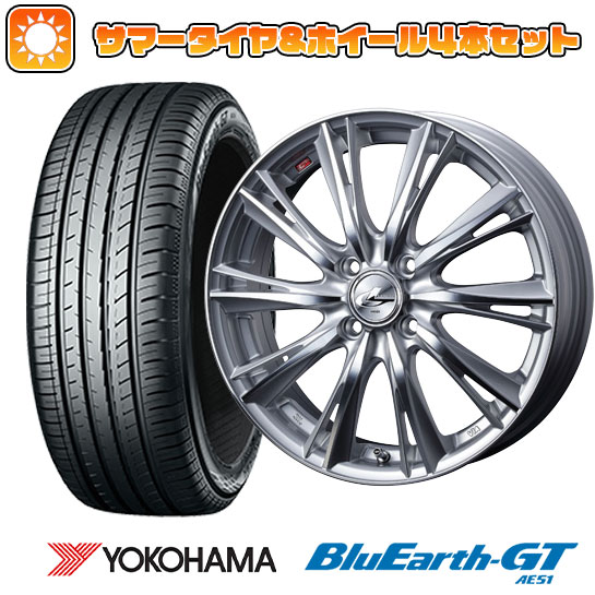 F:165/55R15 R:195/45R16 夏タイヤ ホイール4本セット S660 YOKOHAMA ブルーアース GT AE51 WEDS レオニス WX :arktire 9481 132669 28574 28558:アークタイヤ