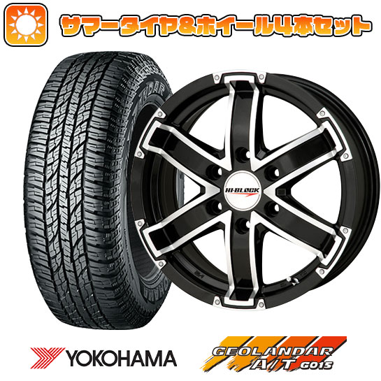 215/65R16 夏タイヤ ホイール4本セット ハイエース200系 YOKOHAMA ジオランダー A/T G015 WL/RBL 109/107S MONZA HI BLOCK 16インチ :arktire 2186 123193 37520 37520:アークタイヤ