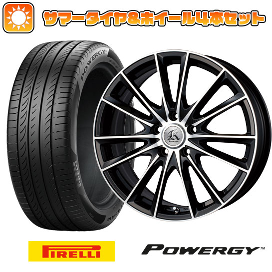 225/40R19 夏タイヤ ホイール4本セット PIRELLI パワジー (5/100車用) TECHNOPIA カシーナ FV-7 19インチ｜ark-tire