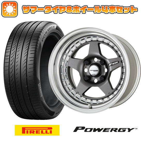 185/65R15 夏タイヤ ホイール4本セット ピレリ パワジー (4/100車用) WORK マイスター CR01 15インチ :arktire 1921 141781 37006 37006:アークタイヤ