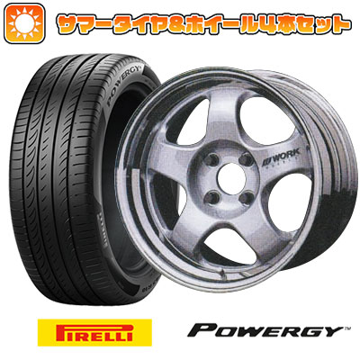 185/60R15 夏タイヤ ホイール4本セット PIRELLI パワジー (4/100車用) WORK マイスター S1 2P 15インチ :arktire 1901 141784 37003 37003:アークタイヤ