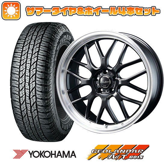 225/50R18 夏タイヤ ホイール4本セット YOKOHAMA ジオランダー A/T G015 RBL (5/114車用) BLEST ユーロスポーツ タイプ805 セミグロスブラック 18インチ :arktire 1301 126176 35333 35333:アークタイヤ