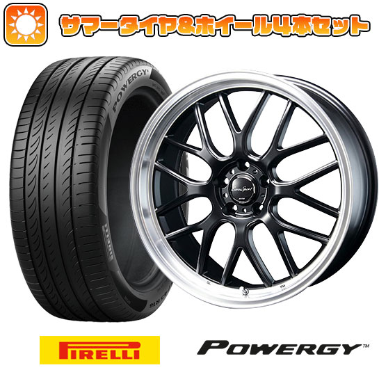 225/40R19 夏タイヤ ホイール4本セット PIRELLI パワジー (5/100車用) BLEST ユーロスポーツ タイプ805 セミグロスブラック 19インチ :arktire 877 126177 36960 36960:アークタイヤ