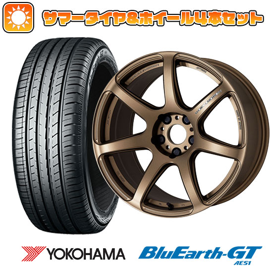 225/50R17 夏タイヤ ホイール4本セット YOKOHAMA ブルーアース GT AE51 (5/114車用) WORK エモーション T7R 17インチ :arktire 1844 142170 28553 28553:アークタイヤ