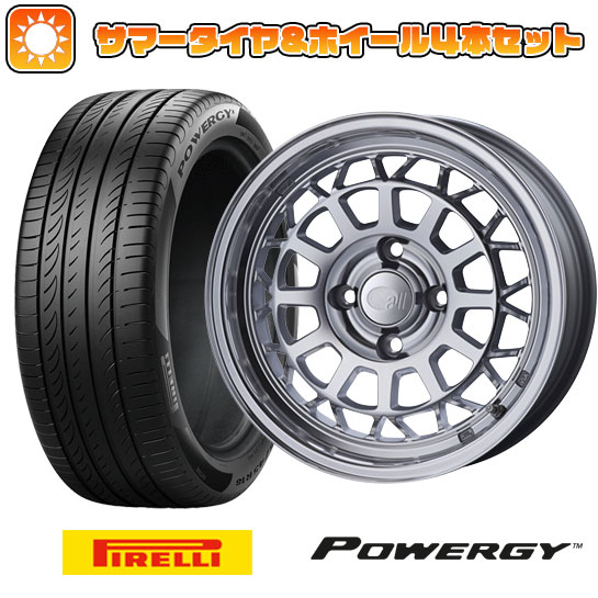 185/65R15 夏タイヤ ホイール４本セット (4/100車用) PIRELLI パワジー エンケイ allシリーズ オールナイン 15インチ :arktire 1921 150746 37006 37006:アークタイヤ