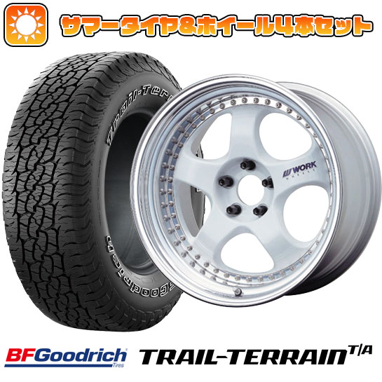 225/55R18 夏タイヤ ホイール4本セット BFグッドリッチ トレールテレーンT/A ORBL (5/100車用) WORK マイスター S1 3P 18インチ｜ark-tire