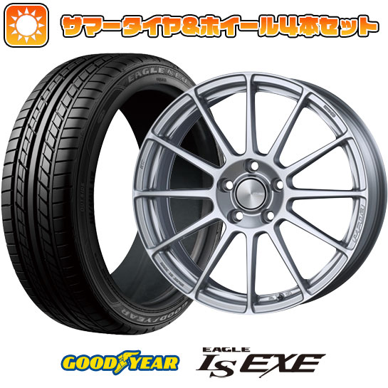 225/45R18 夏タイヤ ホイール４本セット (5/114車用) GOODYEAR イーグル エルエス エグゼ(限定) エンケイ PF03 18インチ :arktire 1261 151009 31587 31587:アークタイヤ