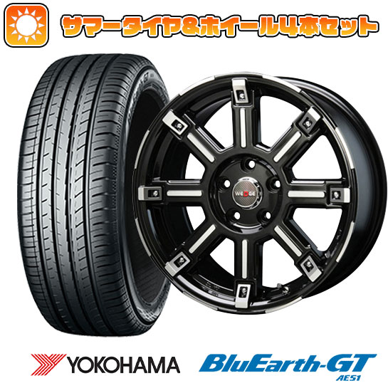 215/65R16 夏タイヤ ホイール4本セット YOKOHAMA ブルーアース GT AE51 (5/114車用) BLEST バーンズテック エッジストリーム 16インチ｜ark-tire