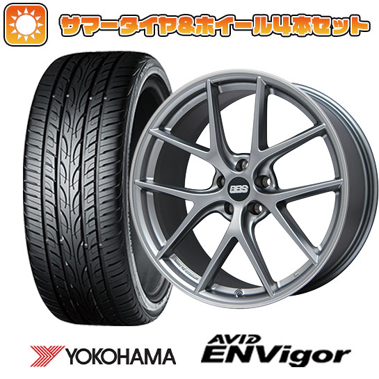 225/40R19 夏タイヤ ホイール4本セット YOKOHAMA エイビッド エンビガーS321 (5/114車用) BBS GERMANY BBS CI R プラチナムシルバー 19インチ :arktire 876 127468 33743 33743:アークタイヤ