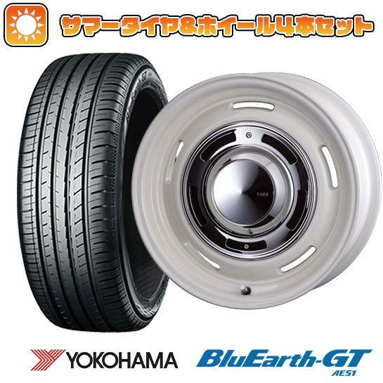 195/50R16 夏タイヤ ホイール4本セット YOKOHAMA ブルーアース GT AE51 (4/100車用) CRIMSON ディーン クロスカントリー 16インチ｜ark-tire