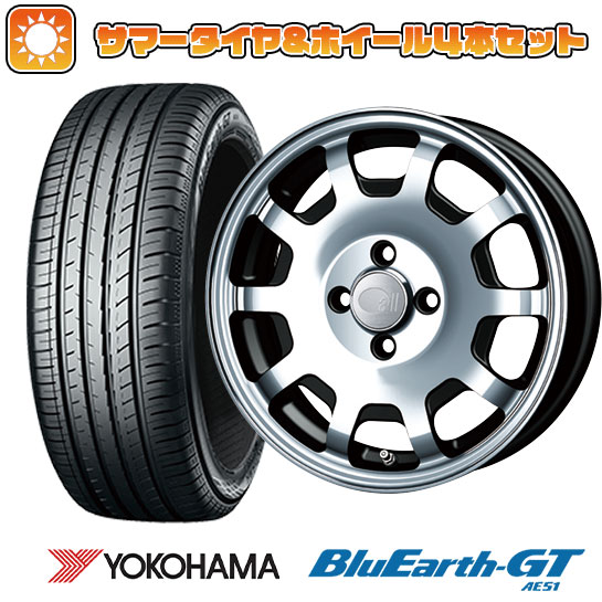 165/55R15 夏タイヤ ホイール４本セット 軽自動車用（N BOX タント スペーシア） YOKOHAMA ブルーアース GT AE51 エンケイ オールフォーKCR 15インチ :arktire 21761 150750 28574 28574:アークタイヤ