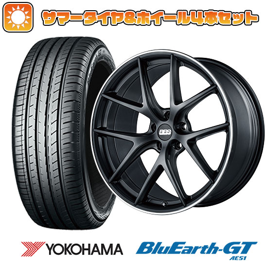 225/45R19 夏タイヤ ホイール4本セット YOKOHAMA ブルーアース GT AE51 (5/114車用) BBS GERMANY BBS CI R サテンブラック 19インチ :arktire 879 127378 28528 28528:アークタイヤ