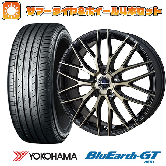 215/50R17 夏タイヤ ホイール4本セット YOKOHAMA ブルーアース GT AE51 (5/114車用) MONZA ワーウィック エンプレス メッシュ 17インチ :arktire 1842 123123 28552 28552:アークタイヤ