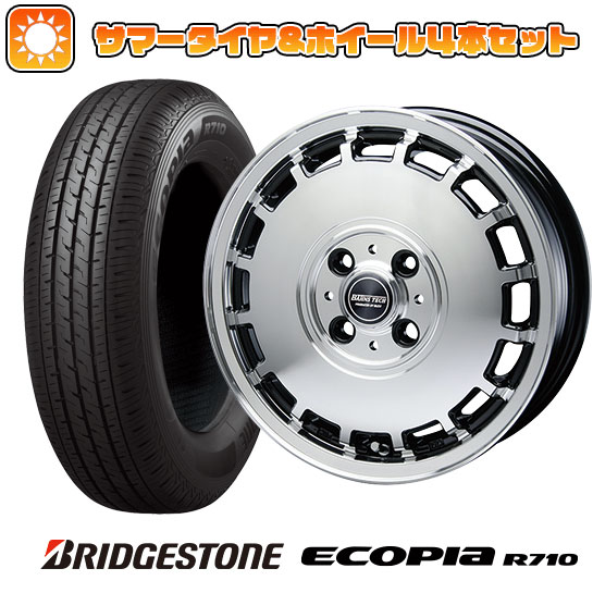 145/80R12 夏タイヤ ホイール4本セット BRIDGESTONE エコピア R710 80/78N(限定) (軽自動車用) BLEST バーンズテック KTストリーム 12インチ :arktire 21681 126147 27205 27205:アークタイヤ