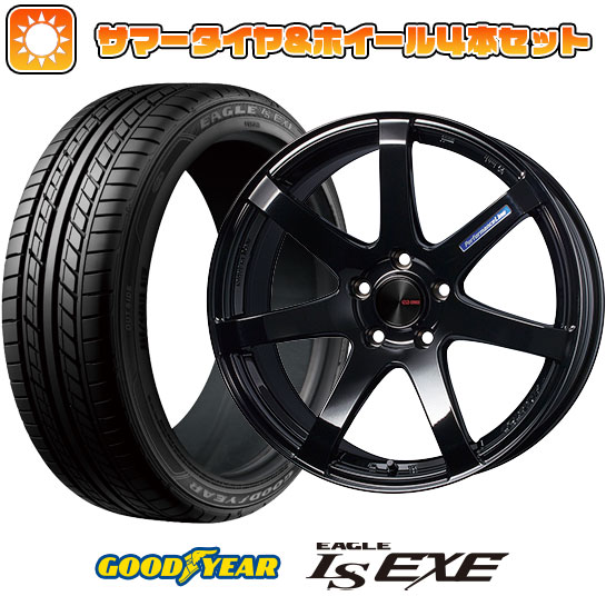 225/45R18 夏タイヤ ホイール４本セット (5/114車用) GOODYEAR イーグル エルエス エグゼ(限定) エンケイ PF07 Limited 18インチ :arktire 1261 151102 31587 31587:アークタイヤ