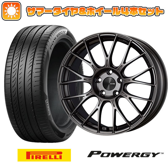 225/60R18 夏タイヤ ホイール４本セット (5/114車用) PIRELLI パワジー エンケイ PFM1 18インチ :arktire 1341 151249 36977 36977:アークタイヤ