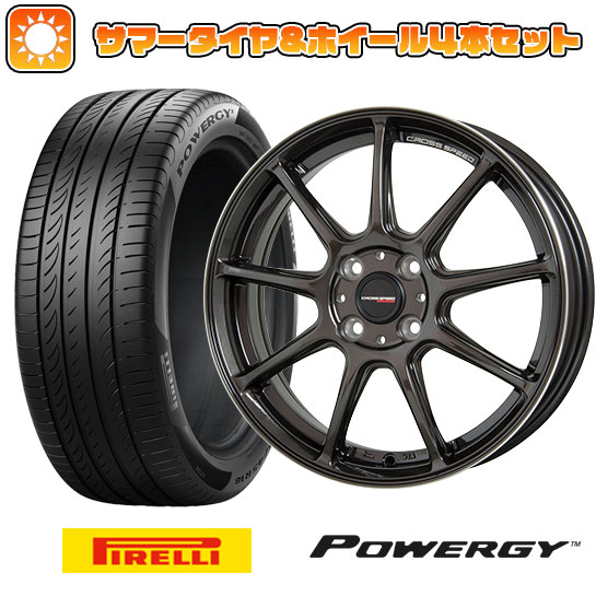 215/45R17 夏タイヤ ホイール4本セット PIRELLI パワジー (5/100車用) HOT STUFF クロススピード ハイパーエディションRS9 17インチ :arktire 1674 146387 36978 36978:アークタイヤ