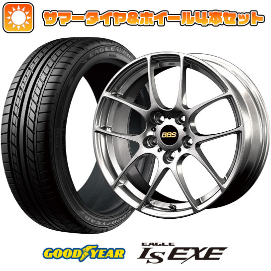 215/45R18 夏タイヤ ホイール４本セット (5/114車用) GOODYEAR イーグル エルエス エグゼ(限定) BBS JAPAN RF 18インチ :arktire 1130 147875 31586 31586:アークタイヤ