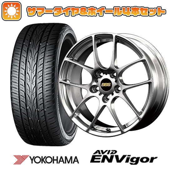 225/45R18 夏タイヤ ホイール４本セット (5/114車用) YOKOHAMA エイビッド エンビガーS321 BBS JAPAN RF 18インチ :arktire 1261 147879 43105 43105:アークタイヤ