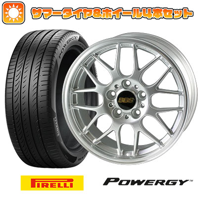 225/40R18 夏タイヤ ホイール４本セット (5/100車用) PIRELLI パワジー BBS JAPAN RG R 18インチ :arktire 2287 147858 36964 36964:アークタイヤ