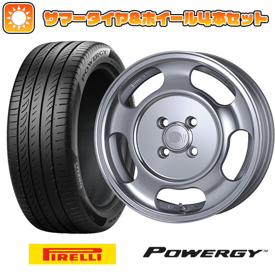 185/60R15 夏タイヤ ホイール４本セット (4/100車用) PIRELLI パワジー エンケイ allシリーズ オールセブンティーン 15インチ :arktire 1901 150745 37003 37003:アークタイヤ