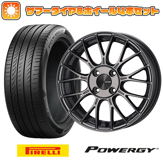 195/65R15 夏タイヤ ホイール４本セット (5/100車用) PIRELLI パワジー エンケイ PFM1 15インチ :arktire 1962 151232 37005 37005:アークタイヤ