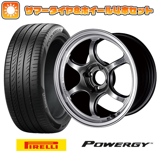 185/65R15 夏タイヤ ホイール4本セット PIRELLI パワジー (4/100車用) YOKOHAMA アドバンレーシング RG DII 15インチ :arktire 1921 90868 37006 37006:アークタイヤ