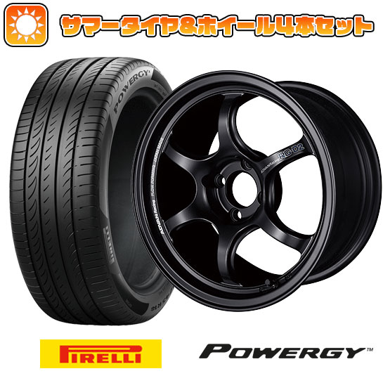 185/60R15 夏タイヤ ホイール4本セット PIRELLI パワジー (4/100車用) YOKOHAMA アドバンレーシング RG DII 15インチ :arktire 1901 90872 37003 37003:アークタイヤ