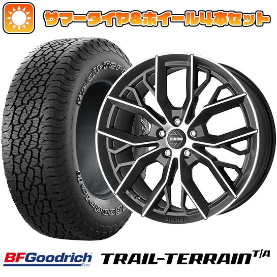 225/65R17 夏タイヤ ホイール4本セット BFグッドリッチ トレールテレーンT/A ORWL (5/114車用) MOMO マッシモ 17インチ :arktire 2182 125472 36785 36785:アークタイヤ