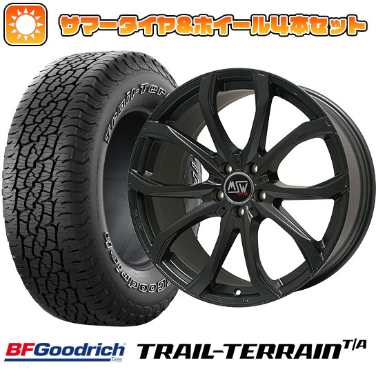 225/65R17 夏タイヤ ホイール4本セット BFグッドリッチ トレールテレーンT/A ORWL (5/114車用) MSW by OZ Racing MSW 48(マットブラック) 17インチ :arktire 2182 87439 36785 36785:アークタイヤ