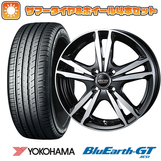 185/55R15 夏タイヤ ホイール4本セット YOKOHAMA ブルーアース GT AE51 (4/100車用) BLEST バーンズテック ジゼリスFVP 15インチ :arktire 1846 126134 28573 28573:アークタイヤ