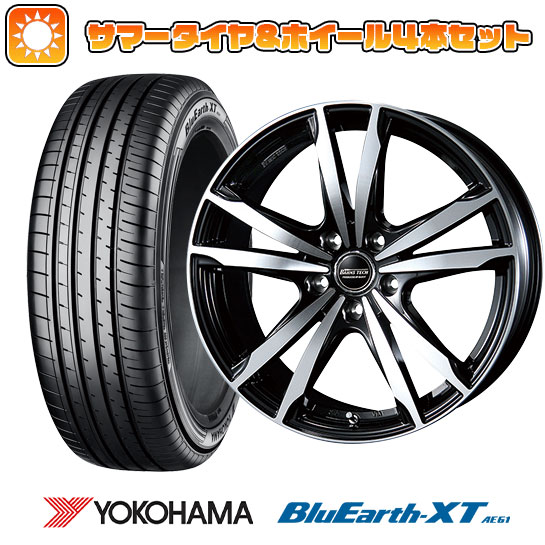 235/55R18 夏タイヤ ホイール4本セット YOKOHAMA ブルーアース XT AE61 (5/114車用) BLEST バーンズテック ジゼリスFVP 18インチ｜ark-tire