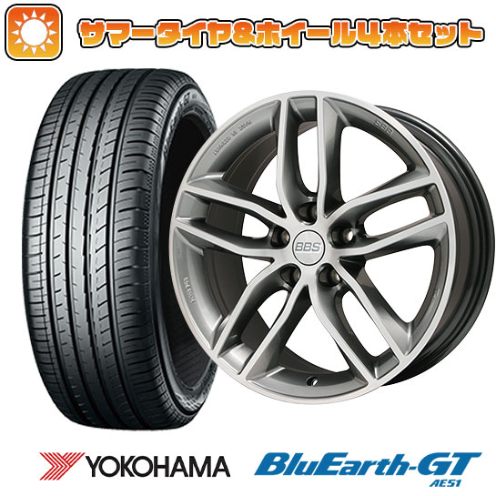 245/35R19 夏タイヤ ホイール4本セット YOKOHAMA ブルーアース GT AE51 (5/114車用) BBS GERMANY BBS SX プラチナシルバーダイヤモンドカット 19インチ : arktire 1123 127847 28530 28530 : アークタイヤ