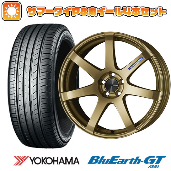 215/45R18 夏タイヤ ホイール４本セット (5/114車用) YOKOHAMA ブルーアース GT AE51 エンケイ PF07 COLORS 18インチ :arktire 1130 151180 29315 29315:アークタイヤ