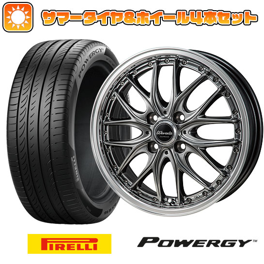 195/55R15 夏タイヤ ホイール４本セット (4/100車用) PIRELLI パワジー モンツァ ワーウィック ディープランド 15インチ :arktire 1848 123101 37000 37000:アークタイヤ