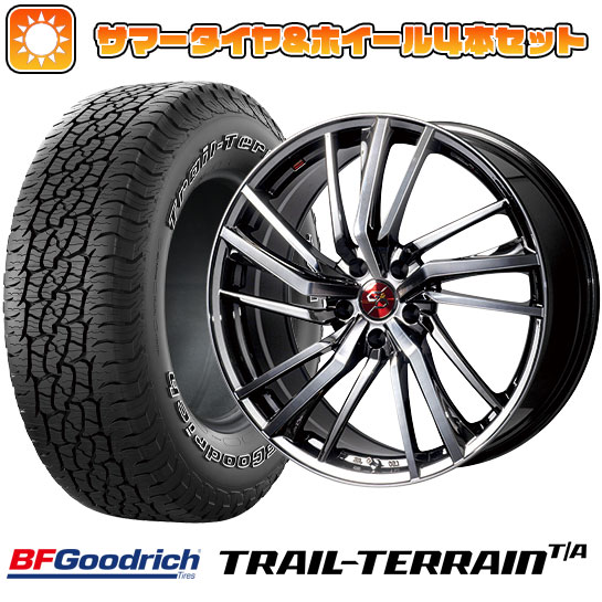 225/55R18 夏タイヤ ホイール4本セット BFグッドリッチ トレールテレーンT/A ORBL (5/100車用) PREMIX ドルチェ3x5(BMCポリッシュ) 18インチ :arktire 2288 94630 36808 36808:アークタイヤ