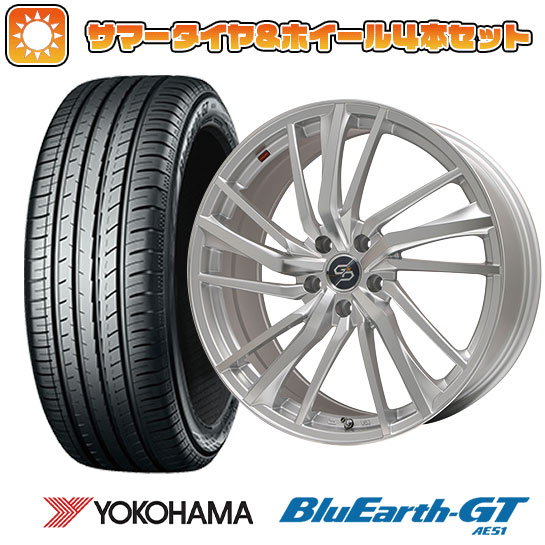 215/40R18 夏タイヤ ホイール4本セット YOKOHAMA ブルーアース GT AE51 (5/100車用) PREMIX ドルチェ3x5(ハイパーシルバーポリッシュ) 18インチ :arktire 1221 94617 28536 28536:アークタイヤ