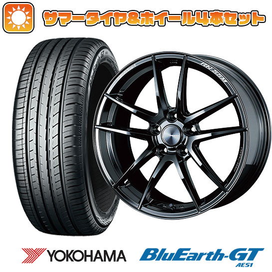 225/40R19 夏タイヤ ホイール4本セット YOKOHAMA ブルーアース GT AE51 (5/114車用) WEDS ウェッズスポーツ RN 55M 19インチ : arktire 876 135170 28527 28527 : アークタイヤ