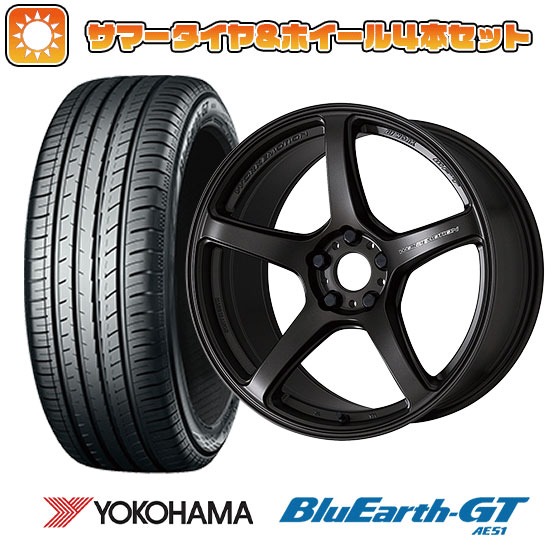 235/45R18 夏タイヤ ホイール4本セット ヨコハマ ブルーアース GT AE51 (5/114車用) WORK エモーション T5R 18インチ｜ark-tire