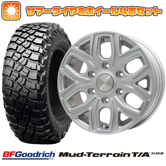 35X12.5R17 夏タイヤ ホイール4本セット BFグッドリッチ マッドテレーンT/A KM3 (6/139車用) BRANDLE P03 17インチ :arktire 11861 100826 26505 26505:アークタイヤ