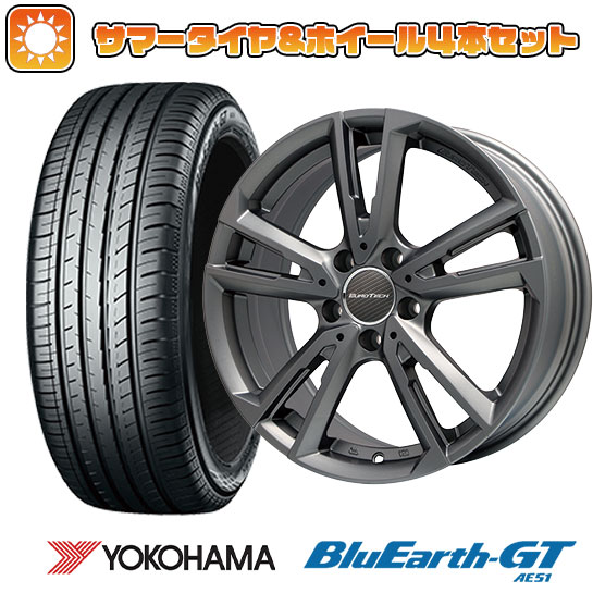 215/65R16 夏タイヤ ホイール4本セット 輸入車用 ボルボ（V60クロスカントリー） YOKOHAMA ブルーアース GT AE51 EUROTECH ガヤ ソリ 16インチ :arktire 19141 101966 28572 28572:アークタイヤ