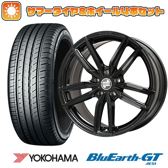 195/55R16 夏タイヤ ホイール4本セット 輸入車用 MINI（F56） YOKOHAMA ブルーアース GT AE51 KELLENERS ケレナーズJr GF5(グロスブラック) 16インチ :arktire 9801 99666 28564 28564:アークタイヤ