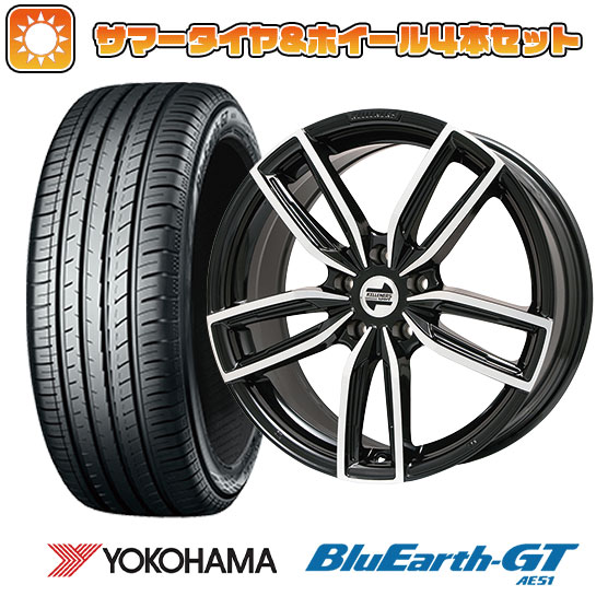 205/45R17 夏タイヤ ホイール4本セット 輸入車用 MINI（F56） YOKOHAMA ブルーアース GT AE51 KELLENERS ケレナーズJr GF5(ブラックポリッシュ) 17インチ :arktire 9781 99679 28546 28546:アークタイヤ