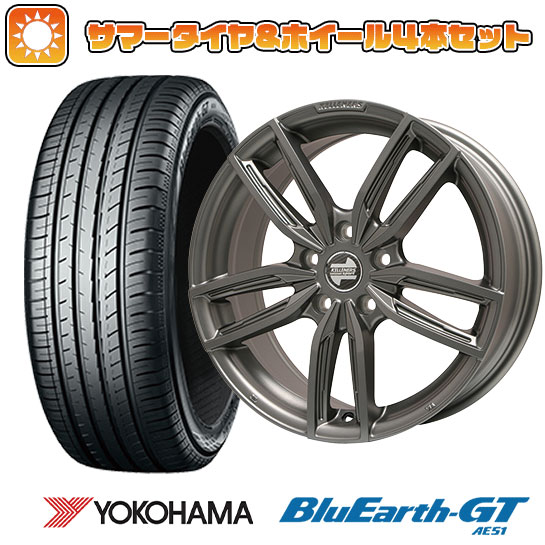 195/55R16 夏タイヤ ホイール4本セット 輸入車用 MINI（F56） YOKOHAMA ブルーアース GT AE51 KELLENERS ケレナーズJr GF5(マットチタニウム) 16インチ :arktire 9801 99642 28564 28564:アークタイヤ