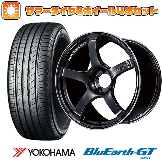 195/50R16 夏タイヤ ホイール4本セット YOKOHAMA ブルーアース GT AE51 (4/100車用) YOKOHAMA アドバンレーシング TC4 16インチ｜ark-tire